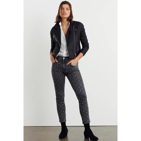 Anthropologie Denim - NWT Anthropologie Pilcro Ultra High-Rise Beaded Straight Jeans